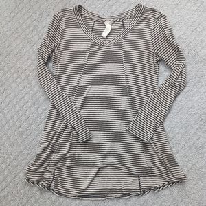 Blu Pepper Long sleeved striped top size small